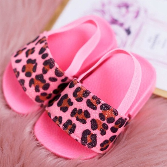 FRROCK Pantofole da bambina per bambina Brocade Leopard Pink Rimia rosa 1