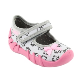 Scarpe per bambini Befado 109P198 nero rosa grigio 1