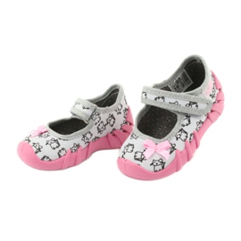 Scarpe per bambini Befado 109P198 nero rosa grigio 3