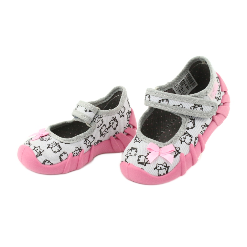 Scarpe per bambini Befado 109P198 nero rosa grigio 3