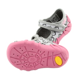 Scarpe per bambini Befado 109P198 nero rosa grigio 5