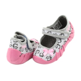Scarpe per bambini Befado 109P198 nero rosa grigio 4