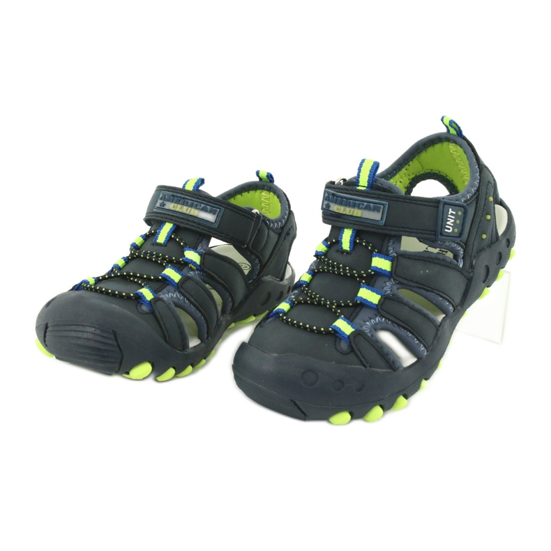 American Club DR04 / 20 sandali bambino blu navy verde 2