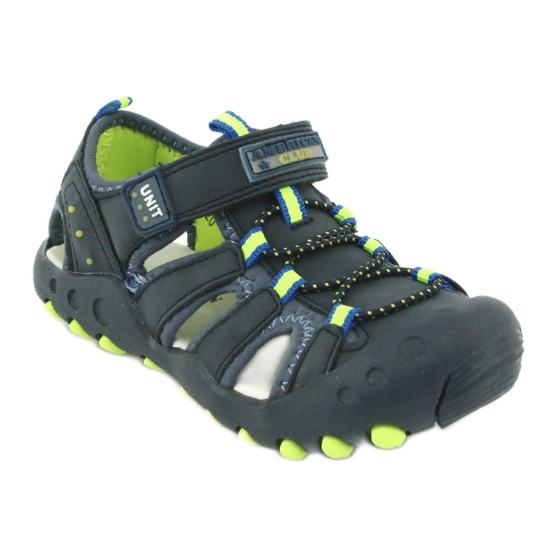 American Club DR04 / 20 sandali bambino blu navy verde 1