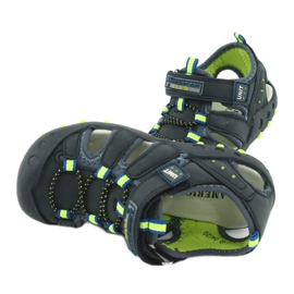 American Club DR04 / 20 sandali bambino blu navy verde 4