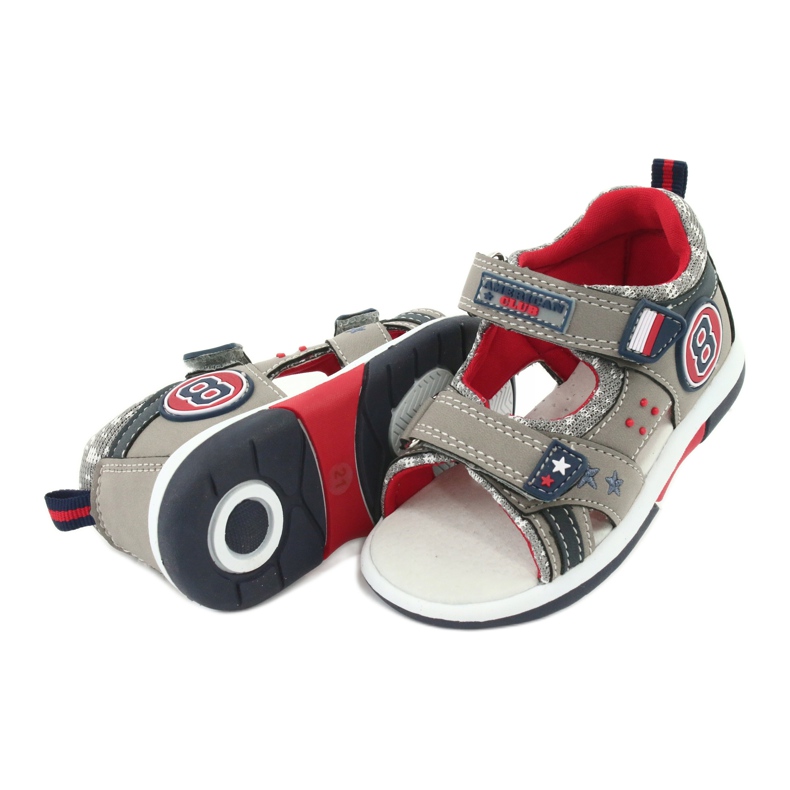 American Club Sandals Boys grigio 3