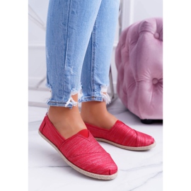 NEWS Espadrillas rosse con glitter da donna di Emmera rosso 1