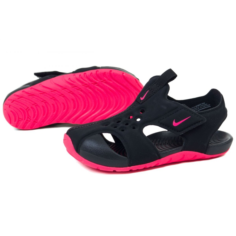 Scarpa Nike Sunray Protect 2 Jr 943827-003 nero rosa 1