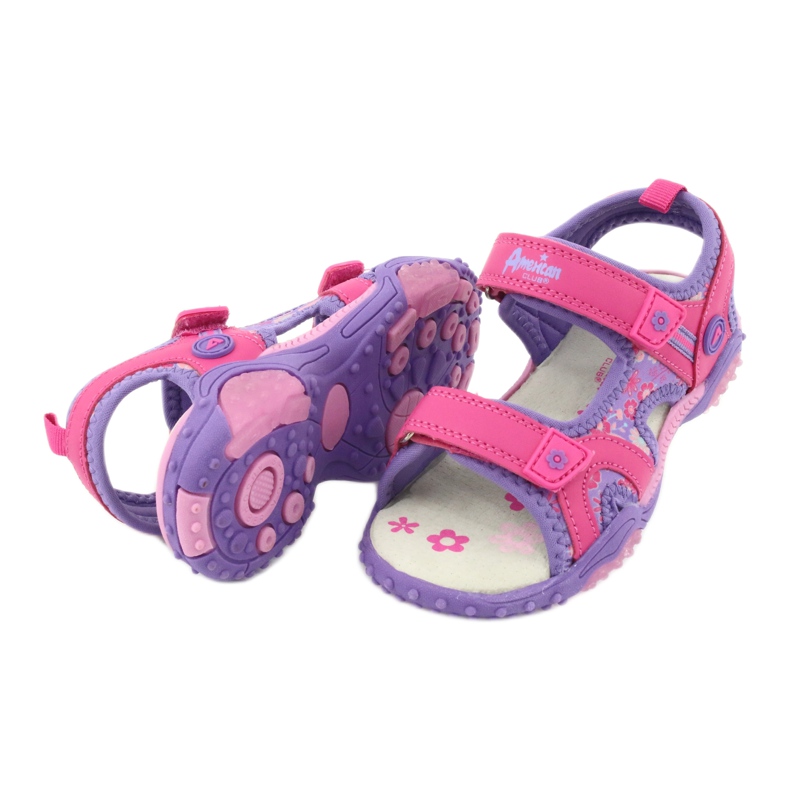 Sandali da bambina American Club HL17 / 19 viola 3