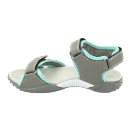 American Club Sandali sportivi Grandi inserto in pelle RL26/20 grigio 1