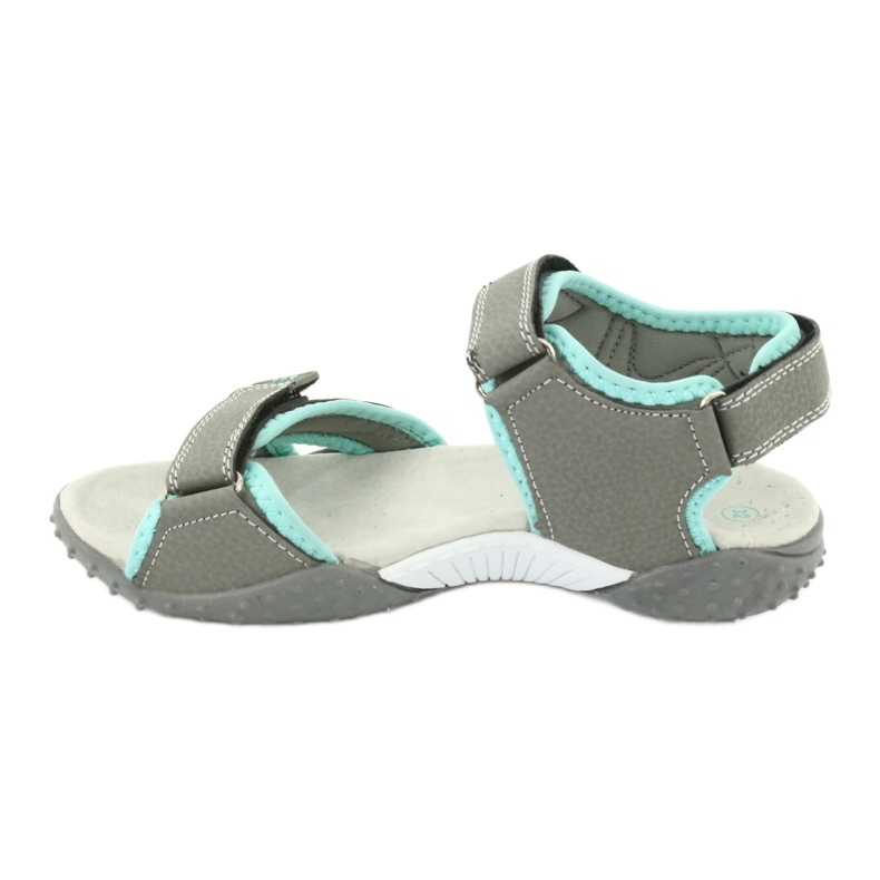 American Club Sandali sportivi Grandi inserto in pelle RL26/20 grigio 1