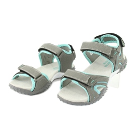 American Club Sandali sportivi Grandi inserto in pelle RL26/20 grigio 2