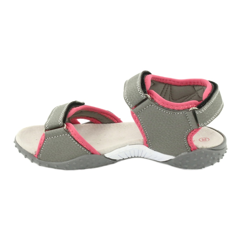 American Club Sandali Sports Insericatore in pelle RL26/20 Grigio/corallo 1