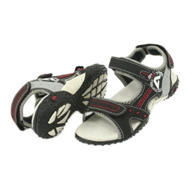 Sandali sportivi da bambino American Club RL19/19, colore nero/grigio 3