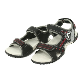 Sandali sportivi da bambino American Club RL19/19, colore nero/grigio 2