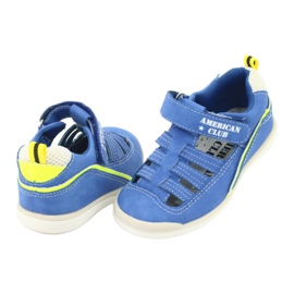 American Club Boys sandals in pelle inserisci gc12/20 blu 3