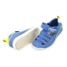 American Club Boys sandals in pelle inserisci gc12/20 blu 4
