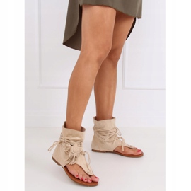 Infradito con tomaia beige SL1010P Beige 1