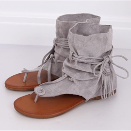 Infradito grigie con tomaia SL1010P Grey grigio 1