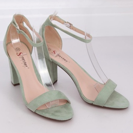 Sandali con tacco alto celadon CD59P Green verde 1