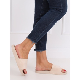 Pantofole beige semplici CK98 Beige 2