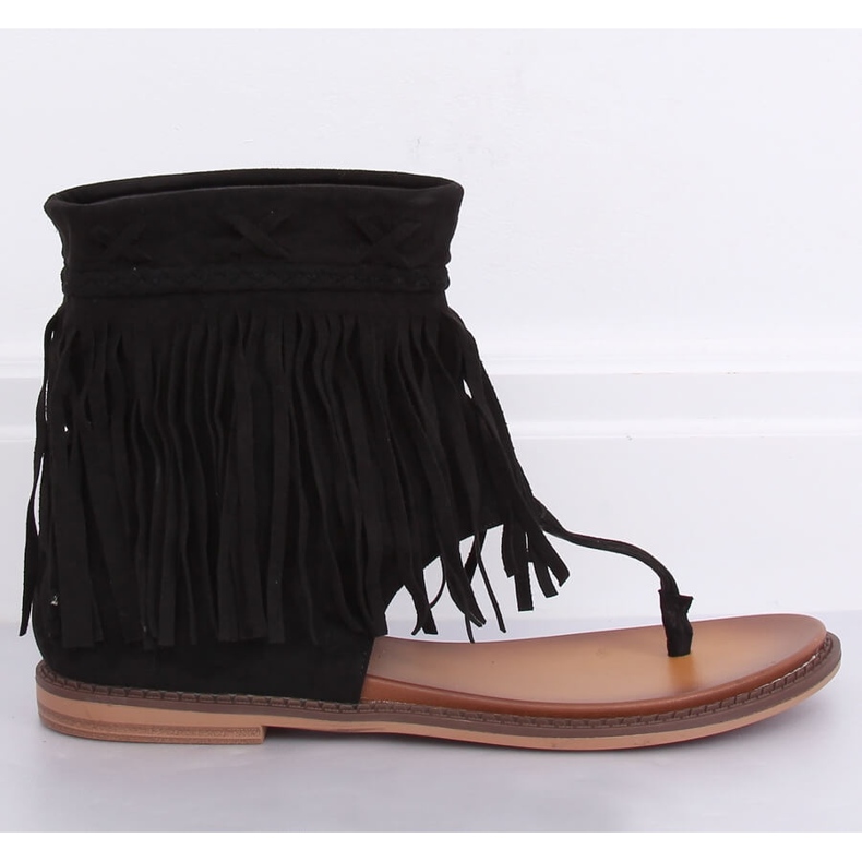 Infradito nere con tomaia NS129P Black nero 1