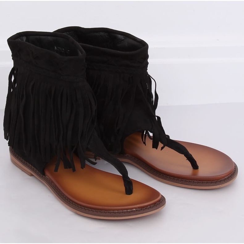 Infradito nere con tomaia NS129P Black nero 2
