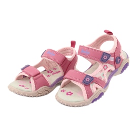 American Club American HL17/19 Sandali da ragazza rosa-viola 2