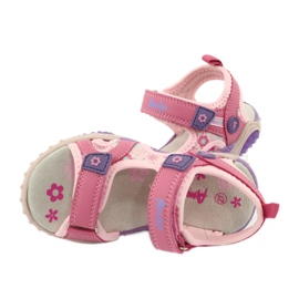 American Club American HL17/19 Sandali da ragazza rosa-viola 4