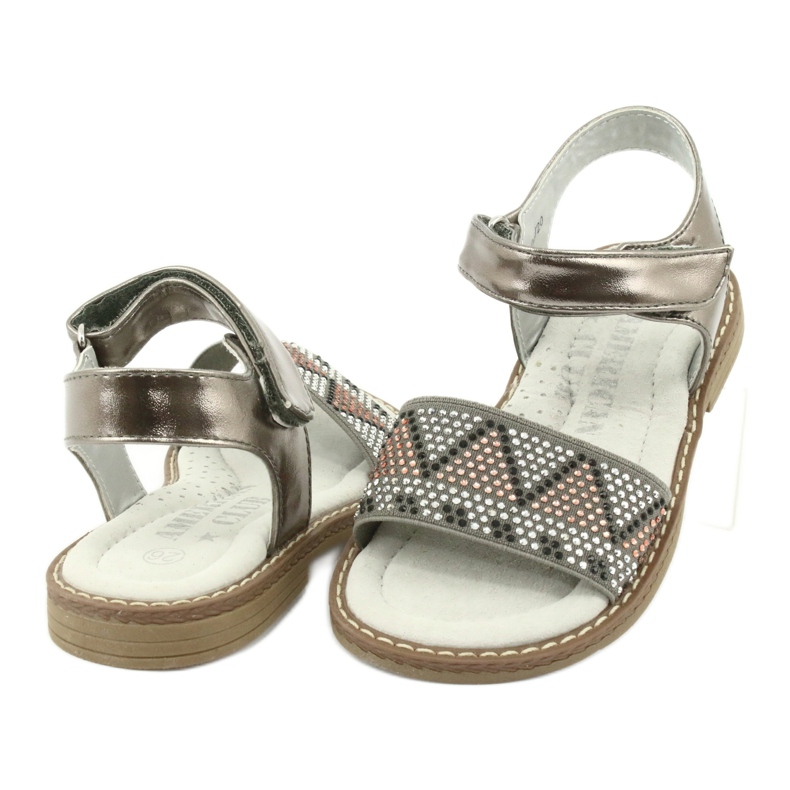 American Club Sandali ragazze argento 4