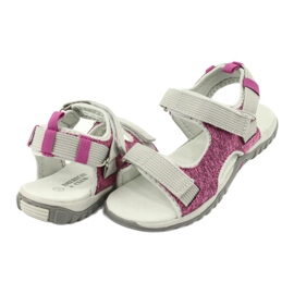 American Club Sandali per ragazze con inserto in pelle RL25/20 rosa/grigio 3