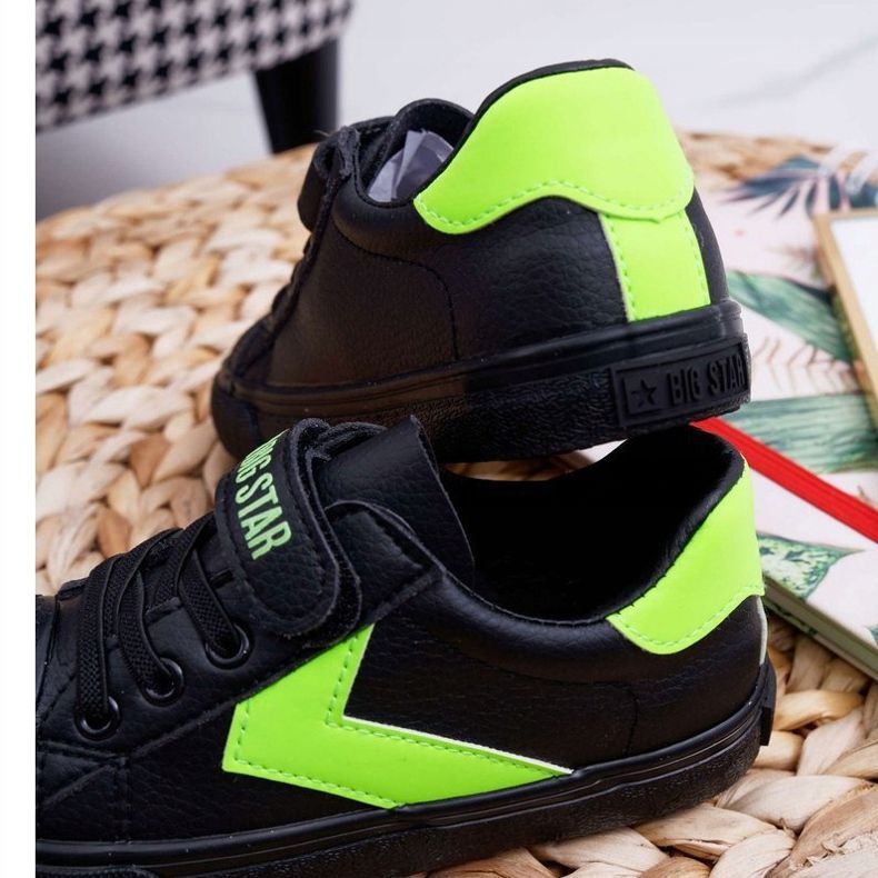 Scarpe Bambini Sneakers Big Star Con Velcro Nero FF374121 1