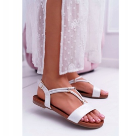 S.Barski Sandali Bassi Da Donna Con Cinturini E Cubic Zirconia Argento Madeline grigio 1