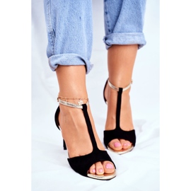 S.Barski Sandali Donna Con Tacco Alto Nero 280-58 Move On Me 2