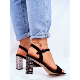 S.Barski Sandali Donna Con Tacco Nero Barski Baskila 2