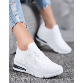 Sweet Shoes Scarpe sportive in tessuto bianca 1