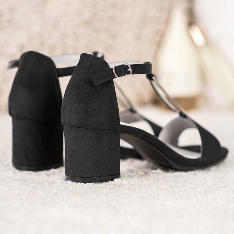 Goodin Sandali eleganti con tacco alto nero 2