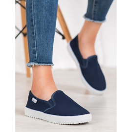 SHELOVET Sneakers Slip-on Sulla Piattaforma blu 1