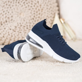 Sweet Shoes Scarpe sportive in tessuto blu 1