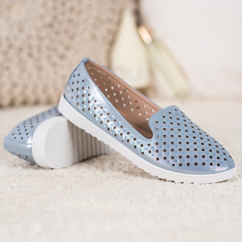 Renda Signori alla moda con i cristalli blu 2