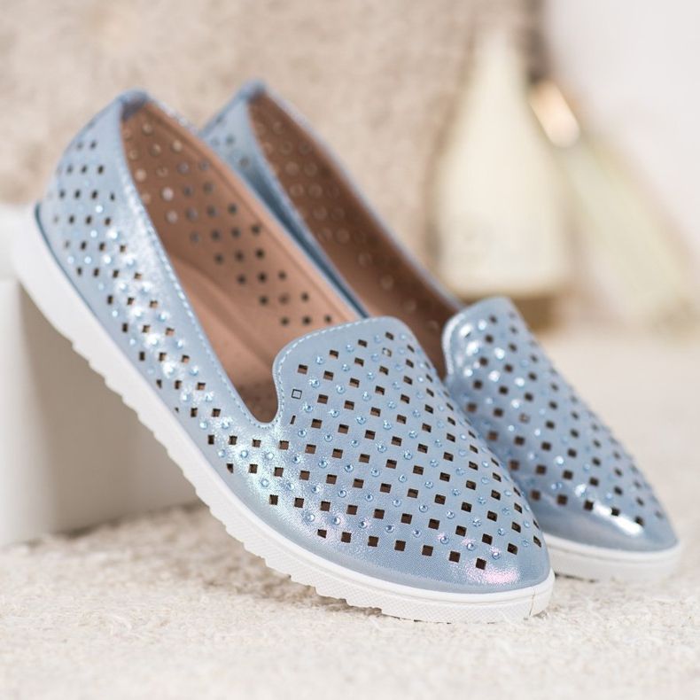 Renda Signori alla moda con i cristalli blu 1