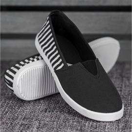 SHELOVET Slip neri con cinturini nero 1