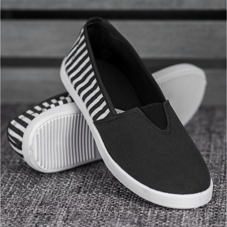 SHELOVET Slip neri con cinturini nero 1