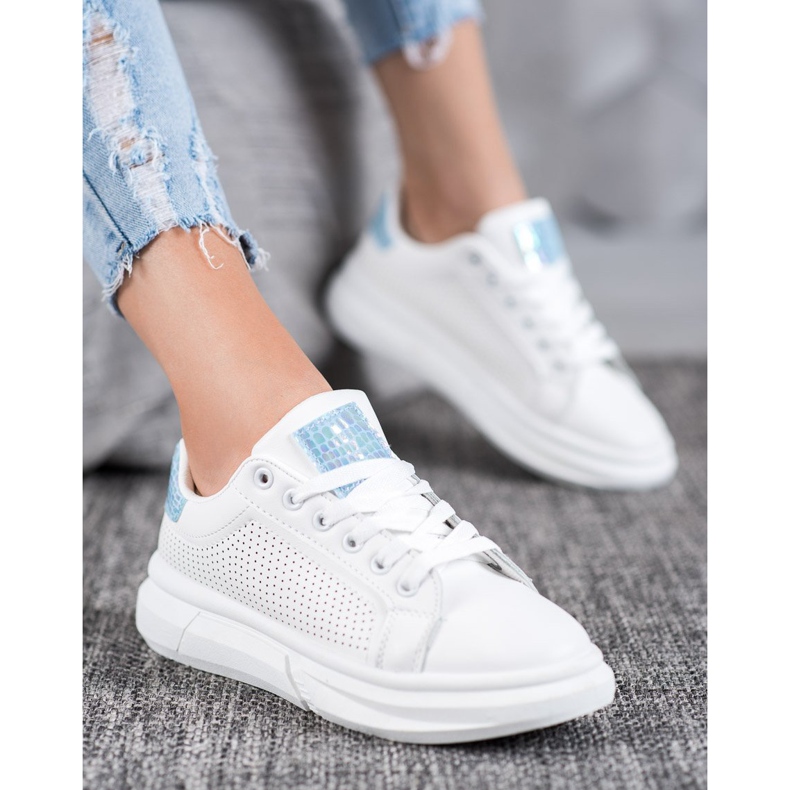SHELOVET Scarpe sportive bianche bianco 2