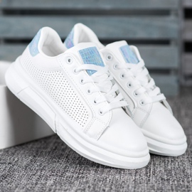 SHELOVET Scarpe sportive bianche bianco 1