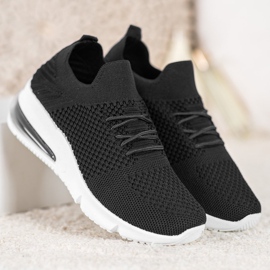 Sweet Shoes Scarpe sportive in tessuto nero 1