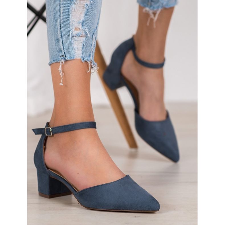 Small Swan Pompe alla moda blu navy 1