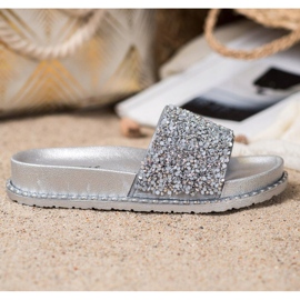 Ciabatte sulla piattaforma VINCEZA grigio 2