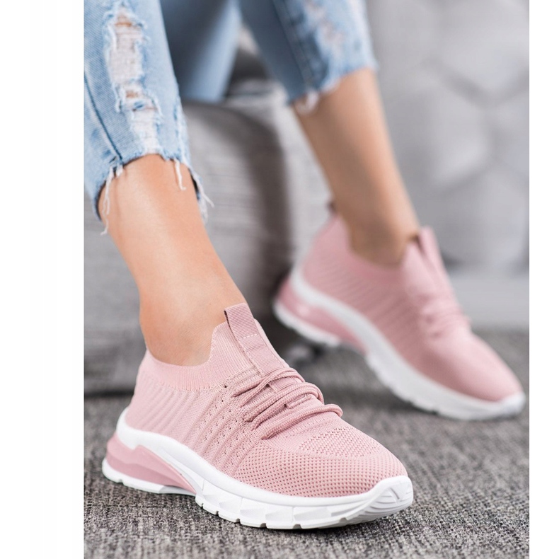 Bella Paris Sneakers traforate rosa 1