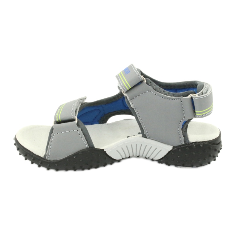 American Club Sandali americani con sottopiede in pelle HL20/20, colore grigio-blu 1
